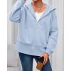 imageBTFBM Hoodies for Women Zip Up jacket Drawstring Spring Fashion 2026 Trendy Long Sleeve Sweatshirt Clothing OutfitsLight Blue