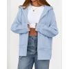 imageBTFBM Hoodies for Women Zip Up jacket Drawstring Spring Fashion 2026 Trendy Long Sleeve Sweatshirt Clothing OutfitsLight Blue