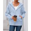 imageBTFBM Hoodies for Women Zip Up jacket Drawstring Spring Fashion 2026 Trendy Long Sleeve Sweatshirt Clothing OutfitsLight Blue