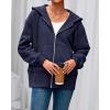 imageBTFBM Hoodies for Women Zip Up jacket Drawstring Spring Fashion 2026 Trendy Long Sleeve Sweatshirt Clothing OutfitsNavy
