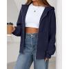 imageBTFBM Hoodies for Women Zip Up jacket Drawstring Spring Fashion 2026 Trendy Long Sleeve Sweatshirt Clothing OutfitsNavy