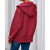 imageBTFBM Hoodies for Women Zip Up jacket Drawstring Spring Fashion 2026 Trendy Long Sleeve Sweatshirt Clothing OutfitsRed