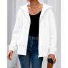 imageBTFBM Hoodies for Women Zip Up jacket Drawstring Spring Fashion 2026 Trendy Long Sleeve Sweatshirt Clothing OutfitsWhite