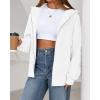imageBTFBM Hoodies for Women Zip Up jacket Drawstring Spring Fashion 2026 Trendy Long Sleeve Sweatshirt Clothing OutfitsWhite