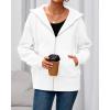 imageBTFBM Hoodies for Women Zip Up jacket Drawstring Spring Fashion 2026 Trendy Long Sleeve Sweatshirt Clothing OutfitsWhite