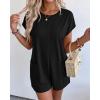 imageBTFBM Rompers for Women Summer 2026 Casual Dressy One Piece Shorts Tshirt Pants Jumpsuit Beach Vacation Clothes OutfitBlack