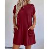 imageBTFBM Rompers for Women Summer 2026 Casual Dressy One Piece Shorts Tshirt Pants Jumpsuit Beach Vacation Clothes OutfitBurgundy
