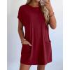 imageBTFBM Rompers for Women Summer 2026 Casual Dressy One Piece Shorts Tshirt Pants Jumpsuit Beach Vacation Clothes OutfitBurgundy