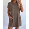 imageBTFBM Rompers for Women Summer 2026 Casual Dressy One Piece Shorts Tshirt Pants Jumpsuit Beach Vacation Clothes OutfitCoffee