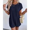 imageBTFBM Rompers for Women Summer 2026 Casual Dressy One Piece Shorts Tshirt Pants Jumpsuit Beach Vacation Clothes OutfitNavy Blue