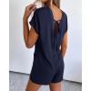 imageBTFBM Rompers for Women Summer 2026 Casual Dressy One Piece Shorts Tshirt Pants Jumpsuit Beach Vacation Clothes OutfitNavy Blue