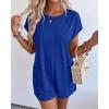 imageBTFBM Rompers for Women Summer 2026 Casual Dressy One Piece Shorts Tshirt Pants Jumpsuit Beach Vacation Clothes OutfitRoyal Blue