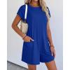 imageBTFBM Rompers for Women Summer 2026 Casual Dressy One Piece Shorts Tshirt Pants Jumpsuit Beach Vacation Clothes OutfitRoyal Blue