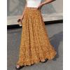 imageBTFBM Skirts for Women Summer Flowy ALine Floral Boho Maxi Skirt Long Wedding Guest Dresses Spring Outfits 2026Floral Yellow