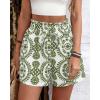 imageBTFBM Spring Summer Shorts for Women Dressy Casual High Waisted Wide Leg Floral Boho Shorts 2026 Beach Vacation ClothesArmy Green