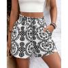 imageBTFBM Spring Summer Shorts for Women Dressy Casual High Waisted Wide Leg Floral Boho Shorts 2026 Beach Vacation ClothesBlack