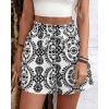 imageBTFBM Spring Summer Shorts for Women Dressy Casual High Waisted Wide Leg Floral Boho Shorts 2026 Beach Vacation ClothesBlack