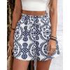 imageBTFBM Spring Summer Shorts for Women Dressy Casual High Waisted Wide Leg Floral Boho Shorts 2026 Beach Vacation ClothesNavy Blue