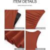 imageBTFBM Summer Maxi Dresses for Women 2026 Spring Sleeveless Casual Ruched High Waisted Long Sundress Flowy Beach DressBrick Red
