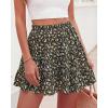 imageBTFBM Summer Skirts for Women 2026 Floral High Waist Shorts Underneath Boho Tiered Flowy Tennis Skorts Casual Mini SkirtFloral Black