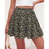 imageBTFBM Summer Skirts for Women 2026 Floral High Waist Shorts Underneath Boho Tiered Flowy Tennis Skorts Casual Mini SkirtFloral Black