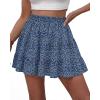 imageBTFBM Summer Skirts for Women 2026 Floral High Waist Shorts Underneath Boho Tiered Flowy Tennis Skorts Casual Mini SkirtFloral Blue Purple