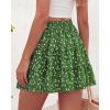 imageBTFBM Summer Skirts for Women 2026 Floral High Waist Shorts Underneath Boho Tiered Flowy Tennis Skorts Casual Mini SkirtFloral Green
