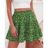 imageBTFBM Summer Skirts for Women 2026 Floral High Waist Shorts Underneath Boho Tiered Flowy Tennis Skorts Casual Mini SkirtFloral Green
