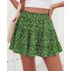 imageBTFBM Summer Skirts for Women 2026 Floral High Waist Shorts Underneath Boho Tiered Flowy Tennis Skorts Casual Mini SkirtFloral Green