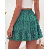 imageBTFBM Summer Skirts for Women 2026 Floral High Waist Shorts Underneath Boho Tiered Flowy Tennis Skorts Casual Mini SkirtFloral Green Blue