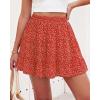 imageBTFBM Summer Skirts for Women 2026 Floral High Waist Shorts Underneath Boho Tiered Flowy Tennis Skorts Casual Mini SkirtFloral Red White