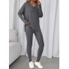 imageBTFBM Two Piece Sets for Women 2026 Casual Lounge Set Matching Oversized Shirts Leggings Workout Airport Travel OutfitsGrey