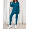 imageBTFBM Two Piece Sets for Women 2026 Casual Lounge Set Matching Oversized Shirts Leggings Workout Airport Travel OutfitsMalachite Green