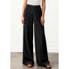 imageBTFBM Wide Leg Pants Woman 2026 High Waisted Button Business Casual Dressy Trousers Office Work Palazzo Pants PocketsBlack