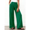 imageBTFBM Wide Leg Pants Woman 2026 High Waisted Button Business Casual Dressy Trousers Office Work Palazzo Pants PocketsGreen
