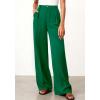 imageBTFBM Wide Leg Pants Woman 2026 High Waisted Button Business Casual Dressy Trousers Office Work Palazzo Pants PocketsGreen