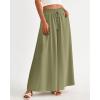 imageBTFBM Women Casual High Waist Wide Leg Pants 2026 Spring Summer Long Palazzo Pants Pocket Lounge Beach Vacation ClothesSolid Light Army Green