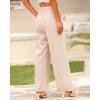 imageBTFBM Women High Waist Palazzo Pants Spring 2026 Casual Wide Leg Trousers Loose Work Office Business Suit Pant PocketsBeige