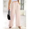 imageBTFBM Women High Waist Palazzo Pants Spring 2026 Casual Wide Leg Trousers Loose Work Office Business Suit Pant PocketsBeige