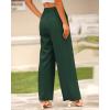 imageBTFBM Women High Waist Palazzo Pants Spring 2026 Casual Wide Leg Trousers Loose Work Office Business Suit Pant PocketsDark Green