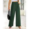imageBTFBM Women High Waist Palazzo Pants Spring 2026 Casual Wide Leg Trousers Loose Work Office Business Suit Pant PocketsDark Green