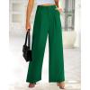 imageBTFBM Women High Waist Palazzo Pants Spring 2026 Casual Wide Leg Trousers Loose Work Office Business Suit Pant PocketsGreen