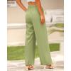 imageBTFBM Women High Waist Palazzo Pants Spring 2026 Casual Wide Leg Trousers Loose Work Office Business Suit Pant PocketsLight Green