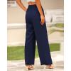 imageBTFBM Women High Waist Palazzo Pants Spring 2026 Casual Wide Leg Trousers Loose Work Office Business Suit Pant PocketsNavy