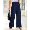 imageBTFBM Women High Waist Palazzo Pants Spring 2026 Casual Wide Leg Trousers Loose Work Office Business Suit Pant PocketsNavy