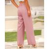 imageBTFBM Women High Waist Palazzo Pants Spring 2026 Casual Wide Leg Trousers Loose Work Office Business Suit Pant PocketsPink