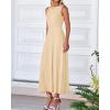 imageBTFBM Women Tank Midi Dress Summer Crewneck Sleeveless Pleated A Line Business Casual Formal Sweater Spring Dresses 2026Apricot