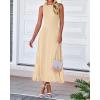 imageBTFBM Women Tank Midi Dress Summer Crewneck Sleeveless Pleated A Line Business Casual Formal Sweater Spring Dresses 2026Apricot