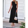 imageBTFBM Women Tank Midi Dress Summer Crewneck Sleeveless Pleated A Line Business Casual Formal Sweater Spring Dresses 2026Black