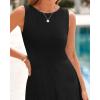imageBTFBM Women Tank Midi Dress Summer Crewneck Sleeveless Pleated A Line Business Casual Formal Sweater Spring Dresses 2026Black